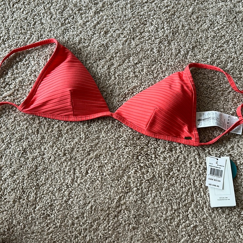Rip curl Coral color bathing suite top